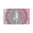 thumbnail image 1 of MKHERT Yoga Woman with Mandala and Flowers Doormat Rug Home Decor Floor Mat Bath Mat 30x18 inch, 1 of 3
