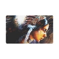 thumbnail image 1 of MKHERT Young Tribal American Woman Feather Headdress Doormat Rug Home Decor Floor Mat Bath Mat 30x18 inch, 1 of 3