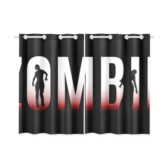 Zombie X Ringer MKHERT Zombie Walking Dead Window Curtains Kitchen Curtain Room Bedroom ...