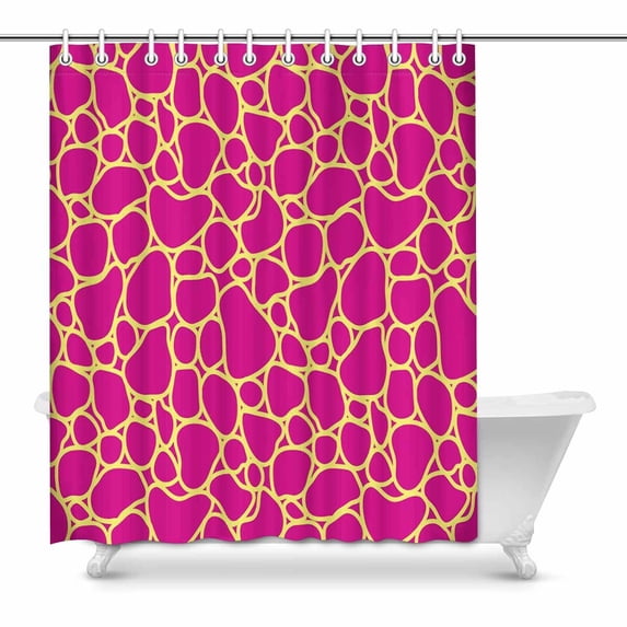 MKHERT abstract Bathroom Shower Curtain 60x72 inch