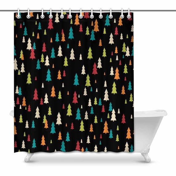 MKHERT colored christmas Bathroom Shower Curtain 60x72 inch