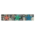 thumbnail image 1 of MKHERT colorful Starfish and beach pebbles Table Runner for Wedding Party Banquet Decoration 14x72 inch, 1 of 3