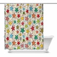 thumbnail image 1 of MKHERT colorful Stars Bathroom Shower Curtain 60x72 inch, 1 of 1