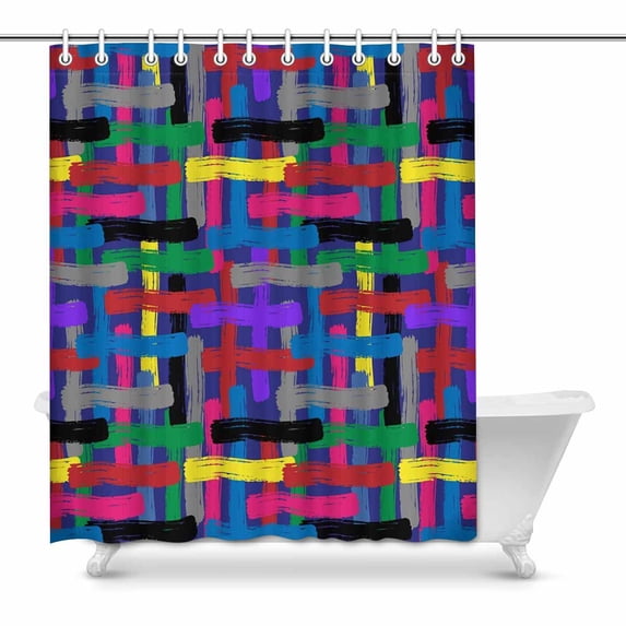 MKHERT colorful doodle Bathroom Shower Curtain 60x72 inch
