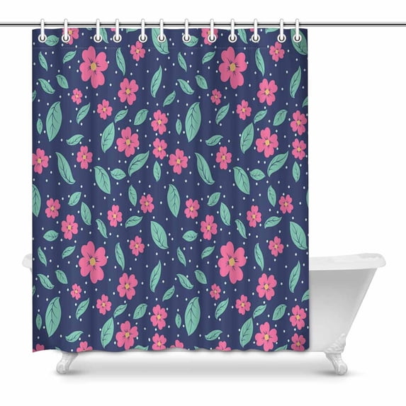 MKHERT colorful flowers Bathroom Shower Curtain 60x72 inch