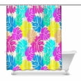 thumbnail image 1 of MKHERT colorful summer Palm leaves Bathroom Shower Curtain 60x72 inch, 1 of 1