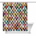 thumbnail image 1 of MKHERT colorful with zigzags Bathroom Shower Curtain 60x72 inch, 1 of 1
