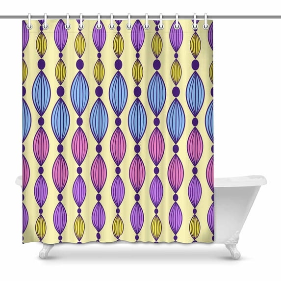 MKHERT colorufl lantern Bathroom Shower Curtain 60x72 inch