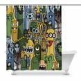 thumbnail image 1 of MKHERT crazy monsters Bathroom Shower Curtain 60x72 inch, 1 of 1