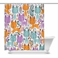 thumbnail image 1 of MKHERT cute cats Bathroom Shower Curtain 60x72 inch, 1 of 1