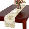 thumbnail image 1 of MKHERT flower beige Table Runner for Kitchen Wedding Party Home Decor 16x72 inch, 1 of 4