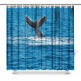 thumbnail image 1 of MKHERT free whale in the ocean Shower Curtain Home Decor Bathroom Shower Curtain 66x72 inch, 1 of 1