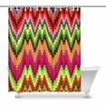 thumbnail image 1 of MKHERT geometric in zigzags Bathroom Shower Curtain 60x72 inch, 1 of 1