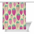 thumbnail image 1 of MKHERT pink Strawberry Bathroom Shower Curtain 60x72 inch, 1 of 1