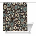 thumbnail image 1 of MKHERT retro blots Bathroom Shower Curtain 60x72 inch, 1 of 1