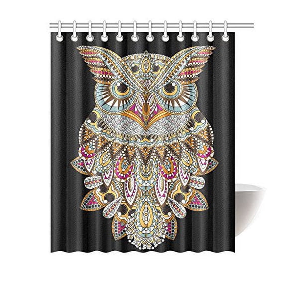 MKHERT sumptuous exquisite owl Polyester Fabric Bathroom Shower Curtain 60x72 inch