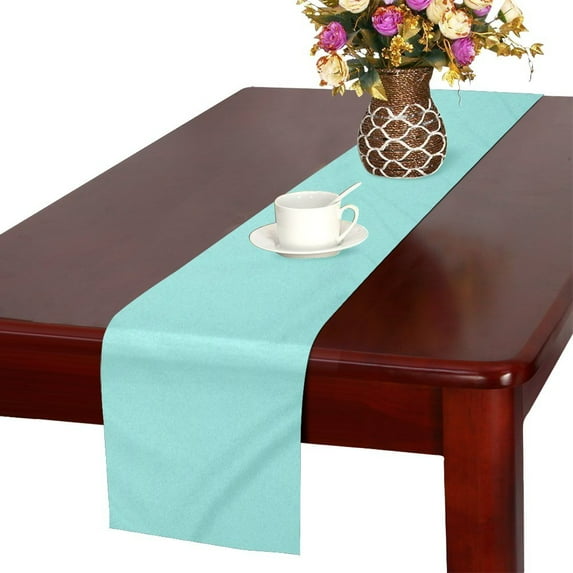 MKHERT turquoise Table Runner for Kitchen Wedding Party Home Decor 14x72 inch