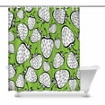 thumbnail image 1 of MKHERT white fresh Strawberry Bathroom Shower Curtain 60x72 inch, 1 of 1