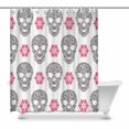 thumbnail image 1 of MKHERT with abstract floral skulls Bathroom Shower Curtain 60x72 inch, 1 of 1