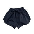 thumbnail image 1 of MKHSQHDG Black Shorts for Girls Kids Boys Girls Casual Solid Shorts Summer Holiday Beach Pants Child Sport Shorts Swim Shorts Girls 14-16 1-2 Years, 1 of 5