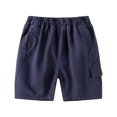 thumbnail image 1 of MKHSQHDG Boys Shorts Size 6 Set Toddler Girls Boys Kids Sport Solid Casual Shorts Fashion Beach Cargo Pants Shorts Boys Jean Shorts Size 14-16 3-4 Years, 1 of 4