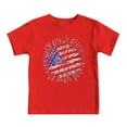 thumbnail image 1 of MKHSQHDG Girls Shirts Size 12-14 Bulk Kids Summer Independence Day Flag Print Short Sleeve T Shirt Comfortable Top Children's Clothing Kids Independence Day Shirt 2-3 Years, 1 of 5