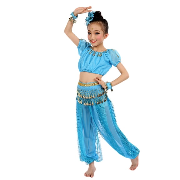 MKHSQHDG Handmade Children Girl Belly Dance Kids Belly Dancing Egypt Dance Cloth
