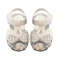 thumbnail image 1 of MKHSQHDG Little Girls Sandals Size 11.5 Toddler Girl Dress Sandalias Girls Sandals Breathable Princess Shoes Summer Shoes Baby Soft Soled Toddler Shoes 7-8 Years, 1 of 2