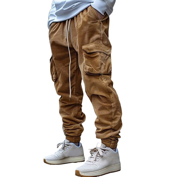 MKHSQHDG Male Pants Men's Relaxed Straight Sanded Carpenter Jean Xl