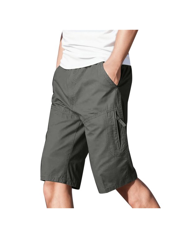 Male Pants Men's Straight Double Knee Work Pants - Durable, Slim Fit, Industrial & Workwear Xl