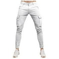 thumbnail image 1 of MKHSQHDG Male Pants Mens Cargo Joggers Pants Elastic Waist Drawstring Baggy Sweatpants Techwear Pants for Men L, 1 of 5