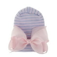 thumbnail image 1 of MKHSQHDG Hat with Bow White Baby Bow Knot Turban Hat Toddler Hat Head Wrap Cap Party Hats for Kids One Size, 1 of 2