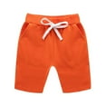 thumbnail image 1 of MKHSQHDG Shorts for Girls Size 1012 Kids Toddler Baby Girls Boys Solid Spring Summer Shorts Ruffle Clothes Baby Shorts 12-18 Months Brown 12-18 Months, 1 of 2
