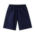 thumbnail image 1 of MKHSQHDG Toddler Boy Shorts 4T-5T Stretch Solid Color Shorts Boys Girls Casual Quarter Pants Medium Sized Children Simple Casual Pants Shorts 5-6 Years, 1 of 2