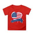 thumbnail image 1 of MKHSQHDG Toddler T Shirts 4T Kids Baby Boys America Flag Shirts 4th of July T Shirt Toddler Girls Patriotic Tops Tee Independence Day Clothes Toddler Independence Day Shirt 8-9 Years, 1 of 4