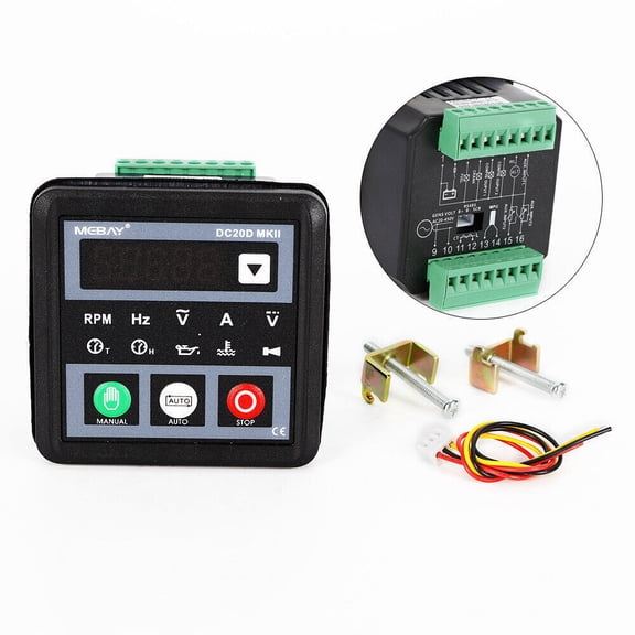 MKII Genset Controller Module Control Panel DC20D for Generator or Engine +screw