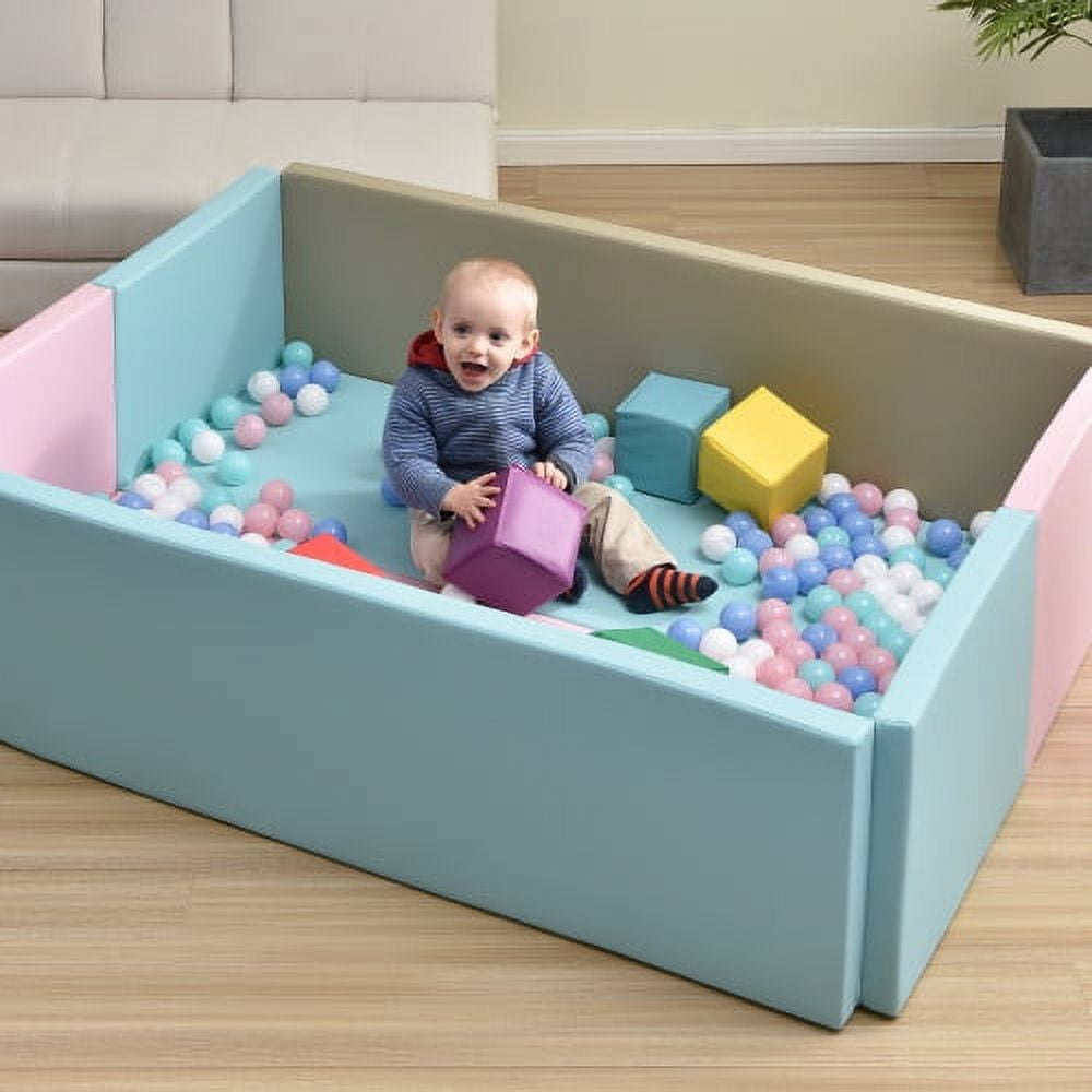 MKING Soft Foam Ball Pit for Toddlers Crawling, 59 x 43 inch Indoor Toy