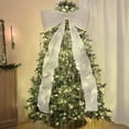 thumbnail image 1 of MKKAS Christmas Decorations - 6FT Big Christmas Bows for Christmas Tree - Giant White Velvet Bow Christmas Decor for Tree Topper Window Mantel Wall - Indoor Home Room Party Hanging Xmas Decorations, 1 of 11
