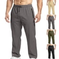 thumbnail image 1 of MKKAS Men's Athletic Pants Comfort Fit Performance Trousers for Daily Training and Running Outdoor Casual Workout Activewear, Black, XL, 1 of 7