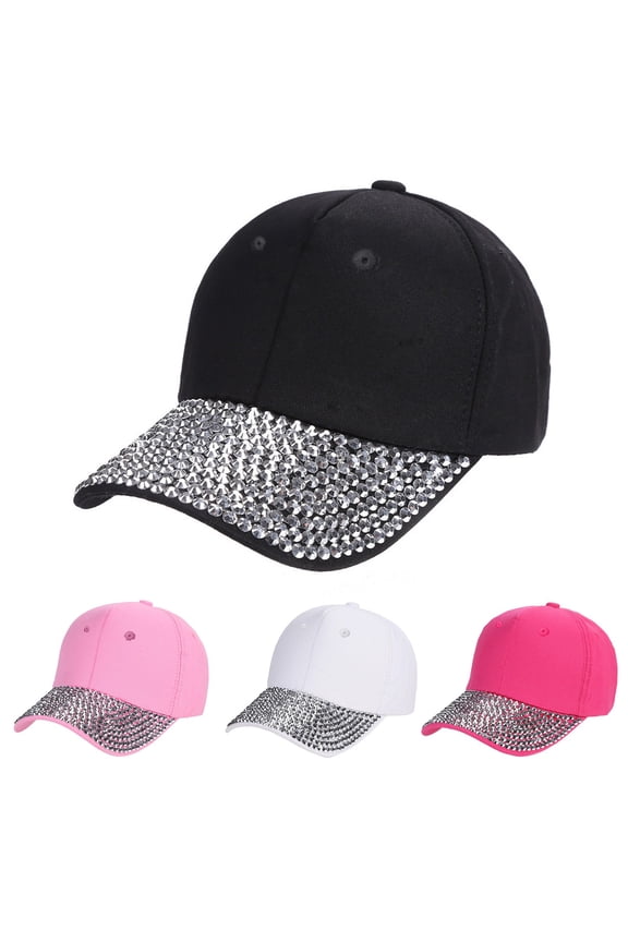 Sparkling Crystal Rhinestone Baseball Hat Women, Bling Jewelry Decor Fashion Cap, Luxury Summer Sunshade Hat, Ball Caps Women, Womens Hats, White