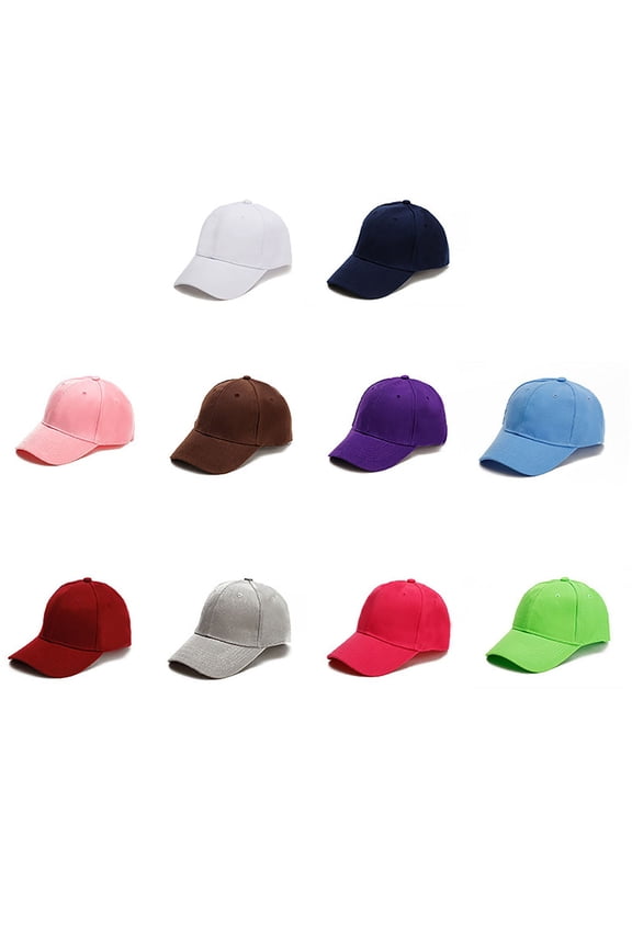 Unisex Adult Baseball Cap Hat Candy Color Pastel Vibrant Cotton Adjustable Hat for Spring Summer Sunshade Fashion, Hot Pink, Baseball Cap Hat, Adult, Candy Color