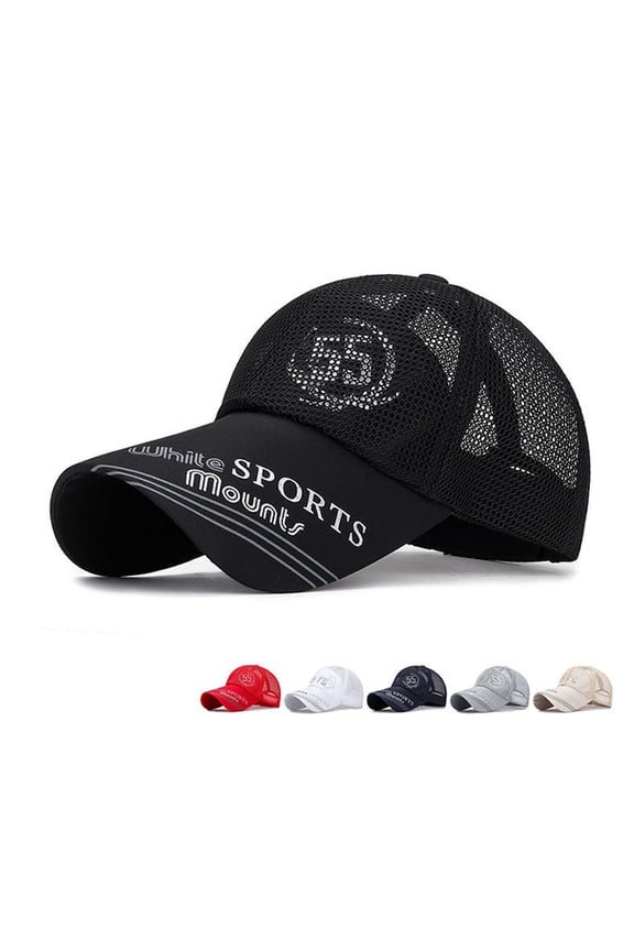 White Sports Mount Extra Long Visor Baseball Hat, Maximum Sun Protection Outdoor Cap, Extended Brim Fishing Hiking Hat, Mens Hat Womens Hats, Ball Caps, Gray