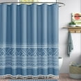MKLZ Blue Bathroom Shower Curtain, Waterproof Cloth Bath Curtains Set ...