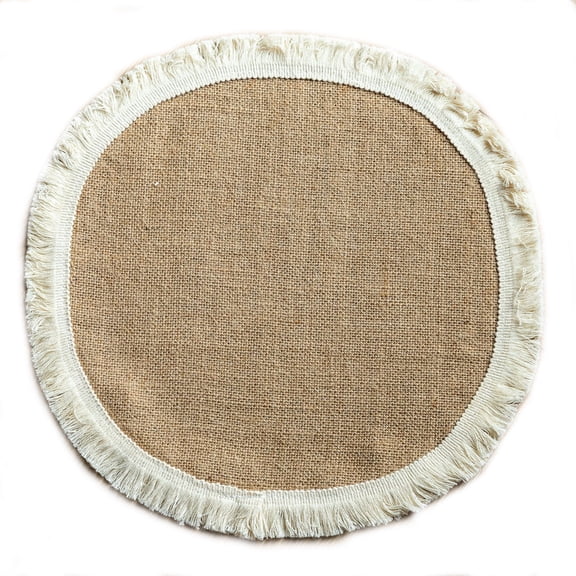MKLZ Round Table Placemats Set of 4, Fabric Cloth Kitchen Dining Place Mats