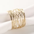thumbnail image 1 of MKLZ Set of 6 Gold Wire Napkin Rings, Napkin Holders for Table Decor, 1 of 5