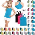 thumbnail image 1 of MKOSPLRT 3 Pieces Girls Dance Tank Tops Racerback Camisole Undershirts Spaghetti Strap Camis Dance Clothes Tank Tops for Girls, 1 of 9