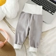 thumbnail image 1 of MKOSPLRT 3M-4Years High Waist Pants for Infant Newborn Toddler Warm Fleece Sweatpants Fashion Color Block Jogger Pants Soft Leggings, 1 of 7
