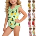 thumbnail image 1 of MKOSPLRT Baby Girl Fashion Swimsuit 3D Flower Backless One Piece Bathing Suit Casual Floral Print Swimwear Beachwear 6M-4Y, 1 of 11