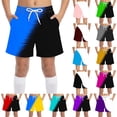 thumbnail image 1 of MKOSPLRT Boys Swim Trunks Color Block Bathing Suit Kids Swimsuit Swim Shorts Swimwear Summer Beach Board Shorts with Pockets 8-9Years, 1 of 9