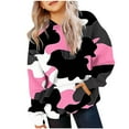 thumbnail image 1 of MKOSPLRT Camo Hoodies for Girls 4-14Y Oversized Sweat Shirts Long Sleeve Drop Shoulder Pullover Tops Casual Color Block Hoodie with Pocket, 1 of 4